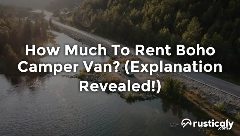 how much to rent boho camper van