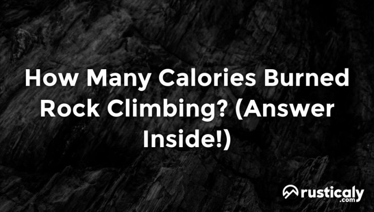 how many calories burned rock climbing