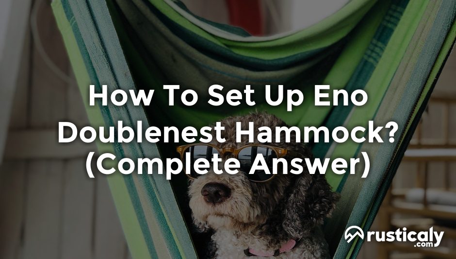 how to set up eno doublenest hammock