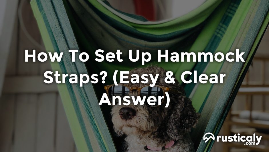 how to set up hammock straps