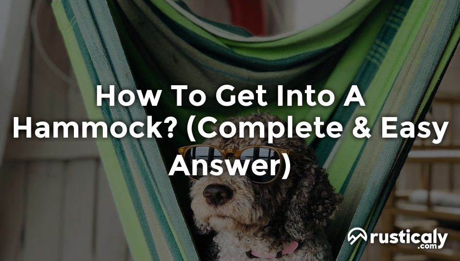 how to get into a hammock
