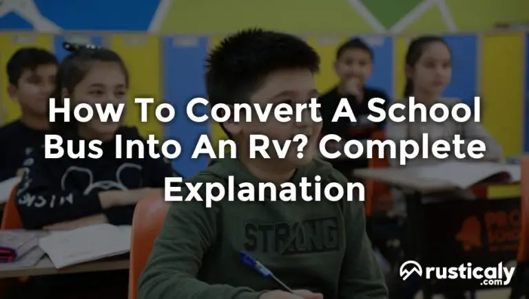 how to convert a school bus into an rv