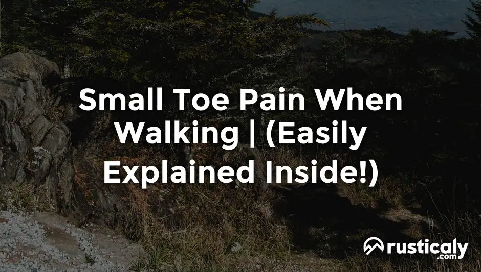 small toe pain when walking