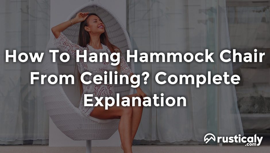 how to hang hammock chair from ceiling