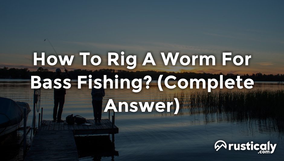 how to rig a worm for bass fishing