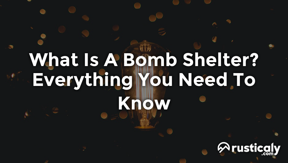 what is a bomb shelter