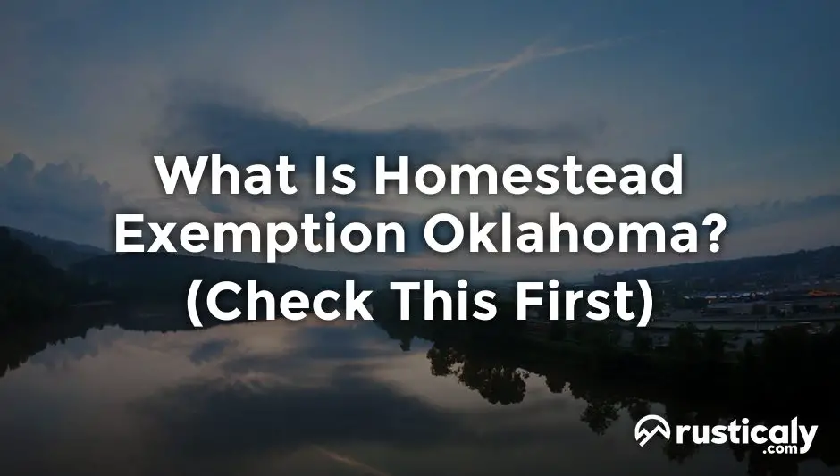what is homestead exemption oklahoma