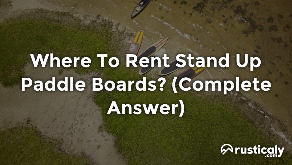 where to rent stand up paddle boards