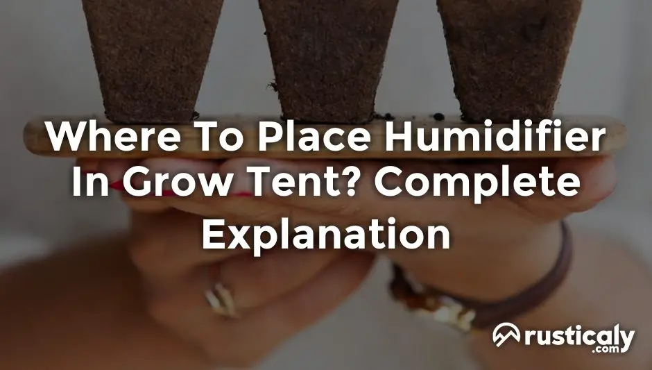 where to place humidifier in grow tent