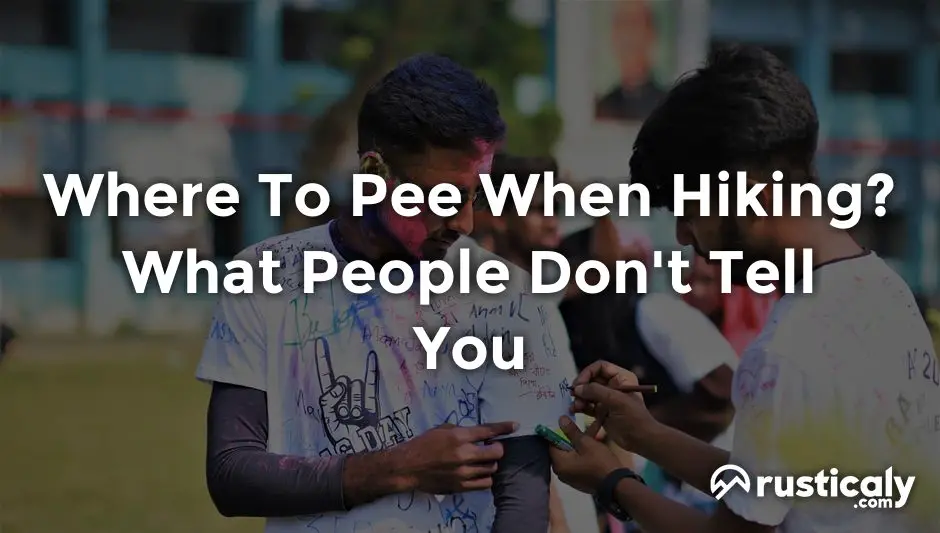 where to pee when hiking