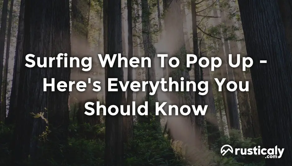 surfing when to pop up