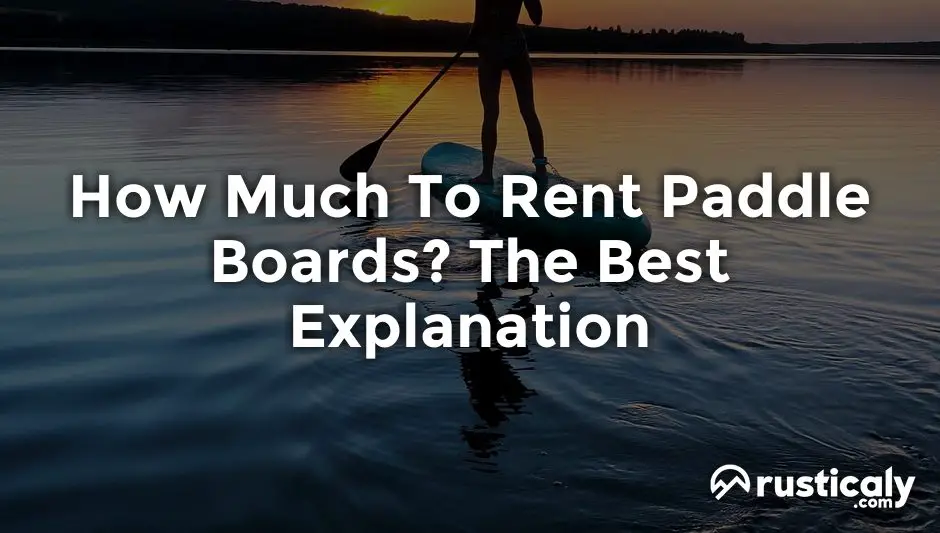 how much to rent paddle boards