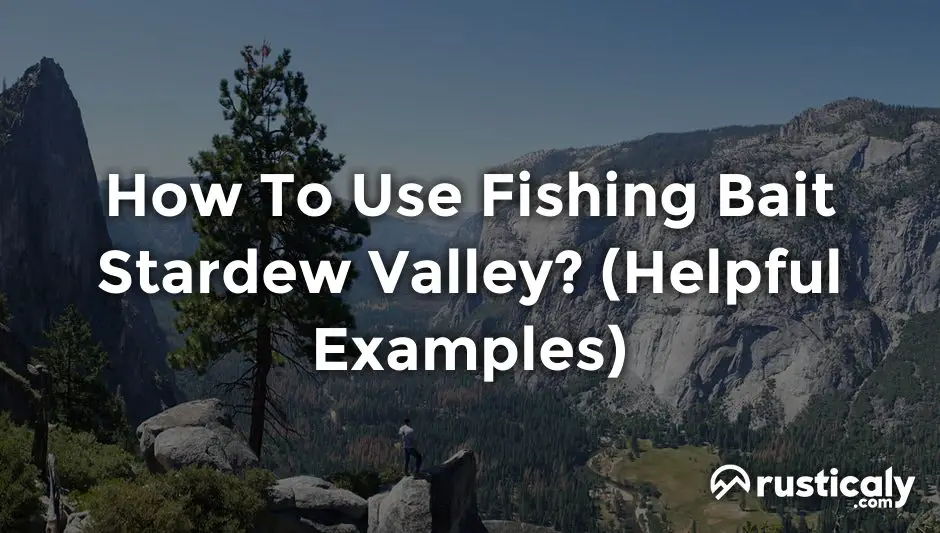 how to use fishing bait stardew valley