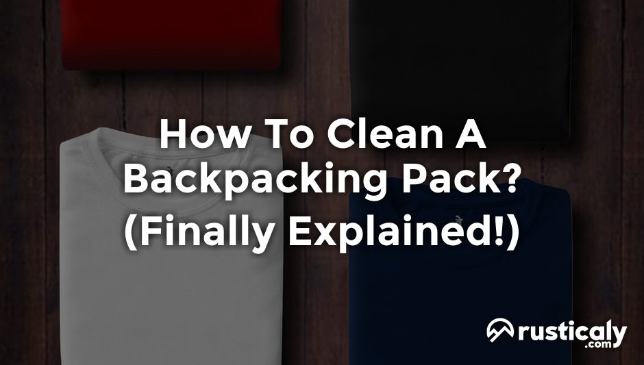 how to clean a backpacking pack