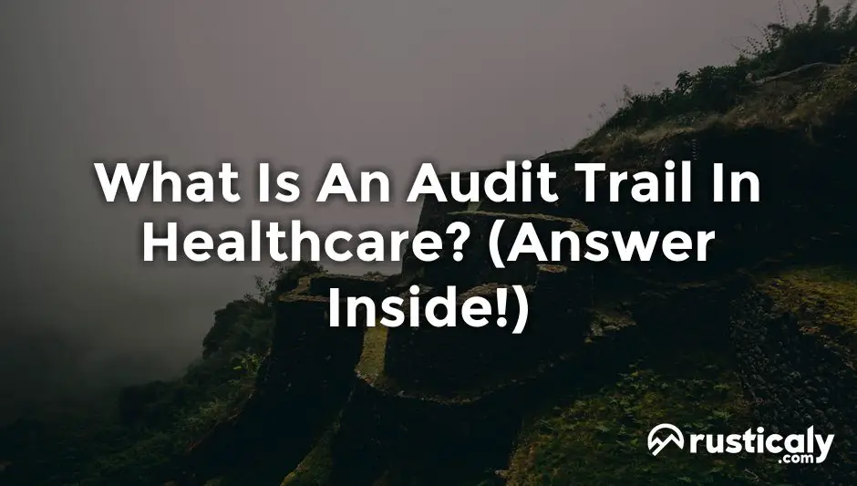what is an audit trail in healthcare