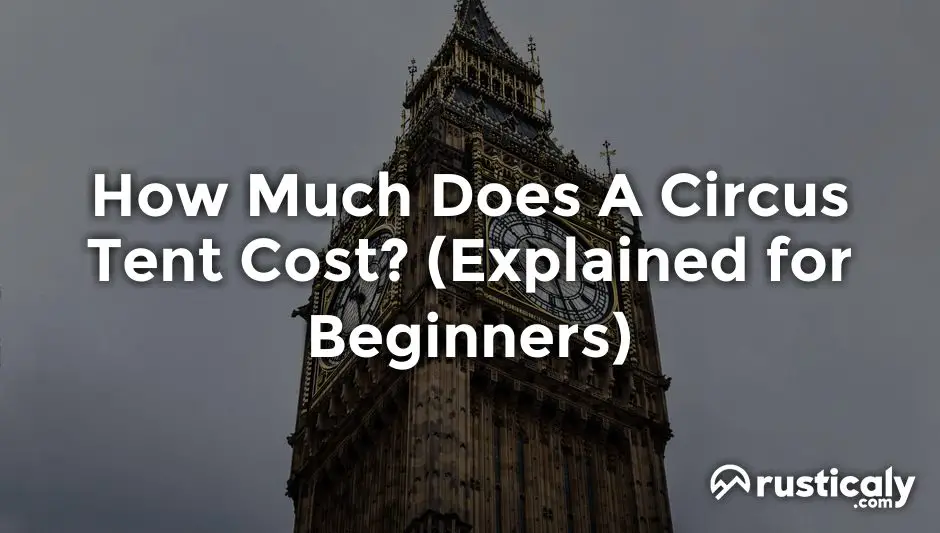 how much does a circus tent cost