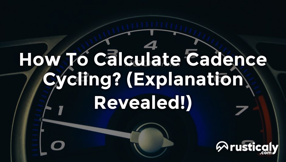 how to calculate cadence cycling