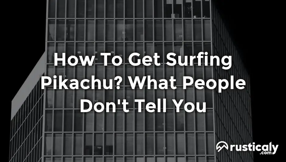 how to get surfing pikachu