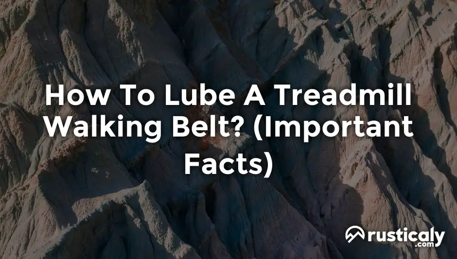how to lube a treadmill walking belt