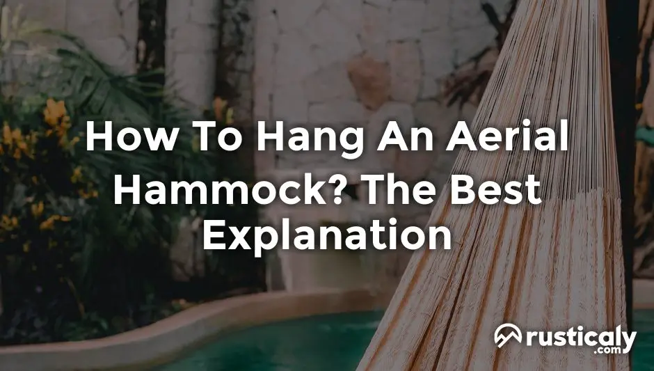 how to hang an aerial hammock