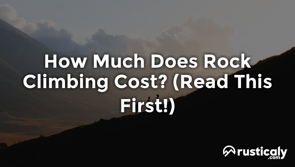 how much does rock climbing cost