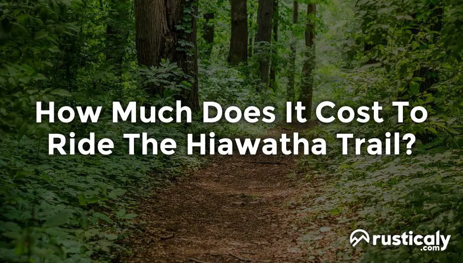 how much does it cost to ride the hiawatha trail