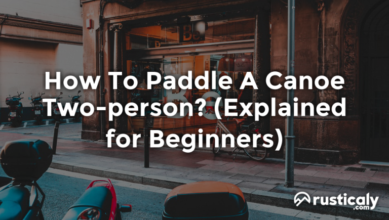 how to paddle a canoe two-person