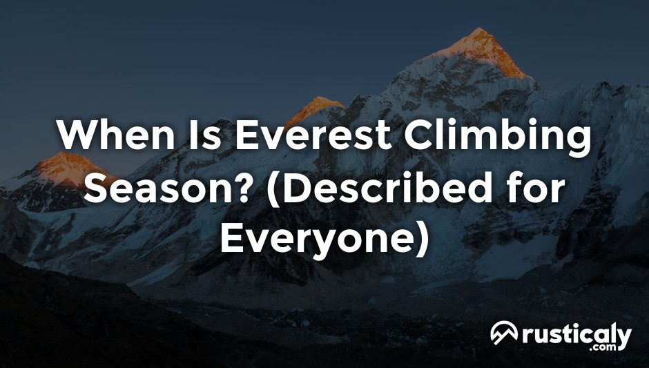 when is everest climbing season