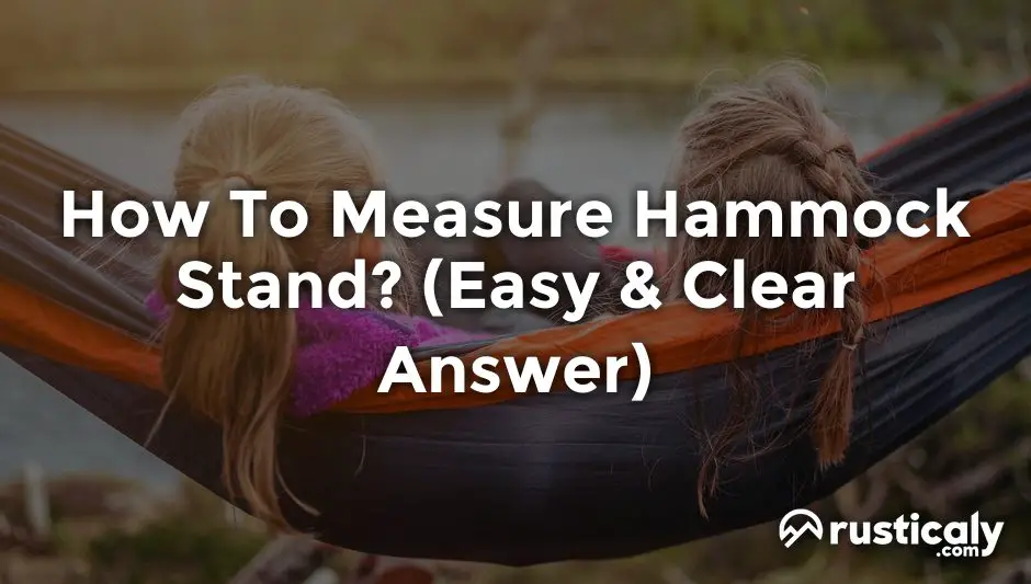 how to measure hammock stand
