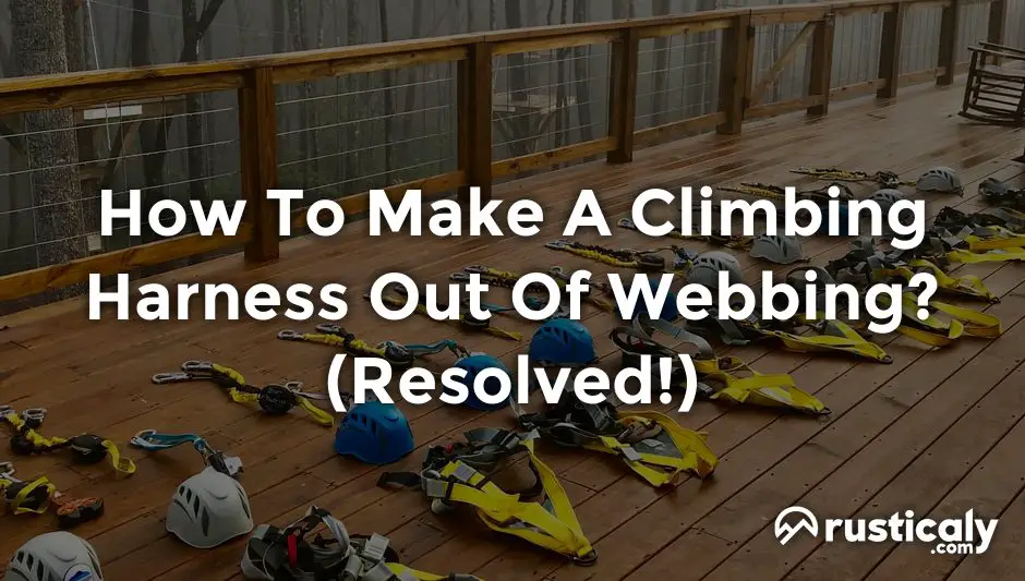 how to make a climbing harness out of webbing