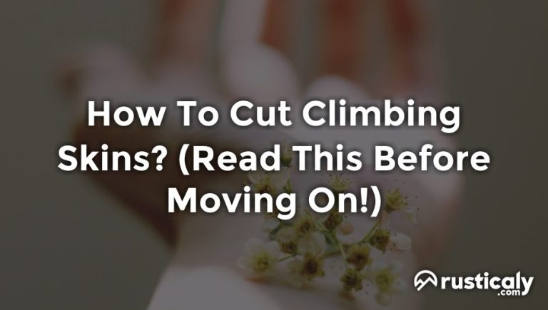 how to cut climbing skins