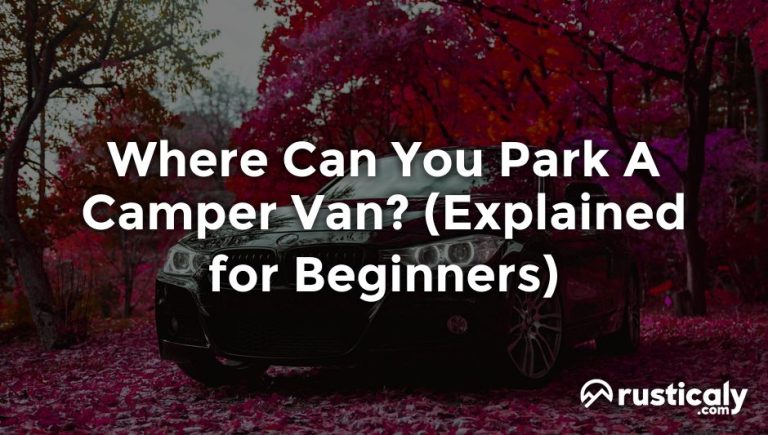 where can you park a camper van