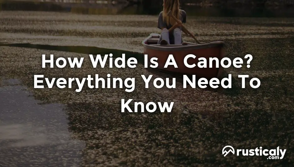 how wide is a canoe