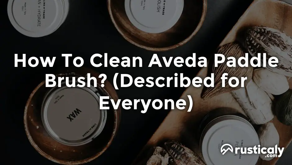 how to clean aveda paddle brush