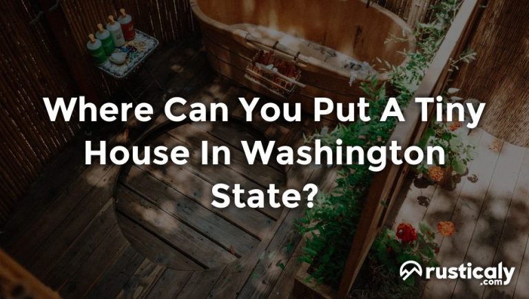 where can you put a tiny house in washington state