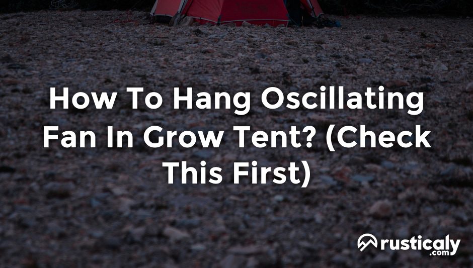 how to hang oscillating fan in grow tent