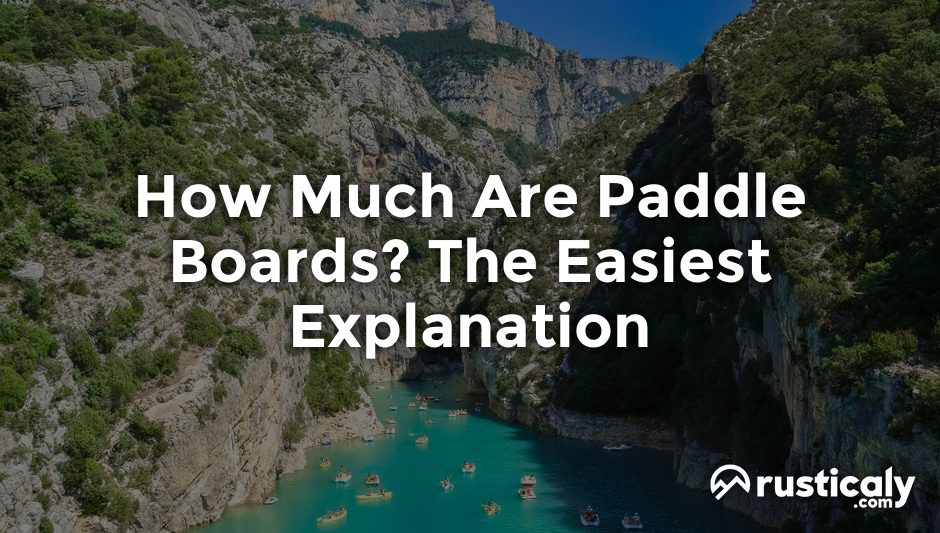 how much are paddle boards