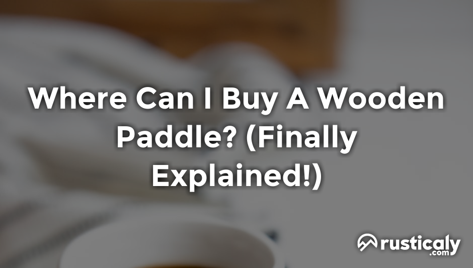 where can i buy a wooden paddle