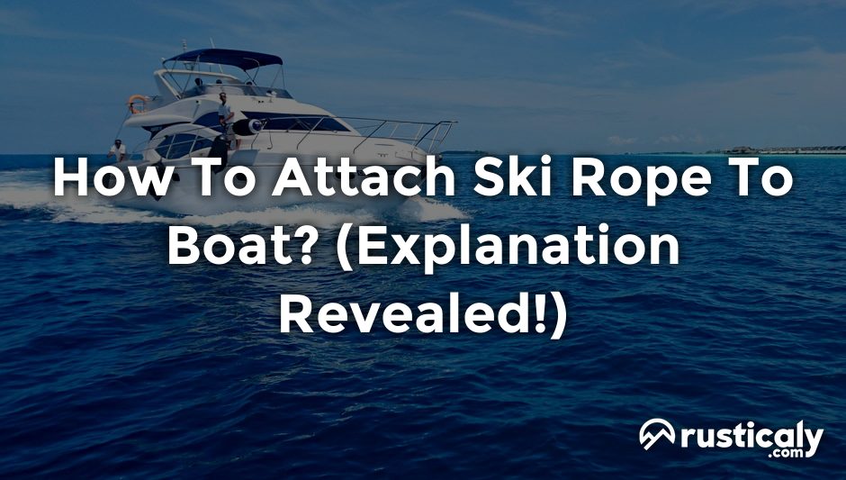 how to attach ski rope to boat