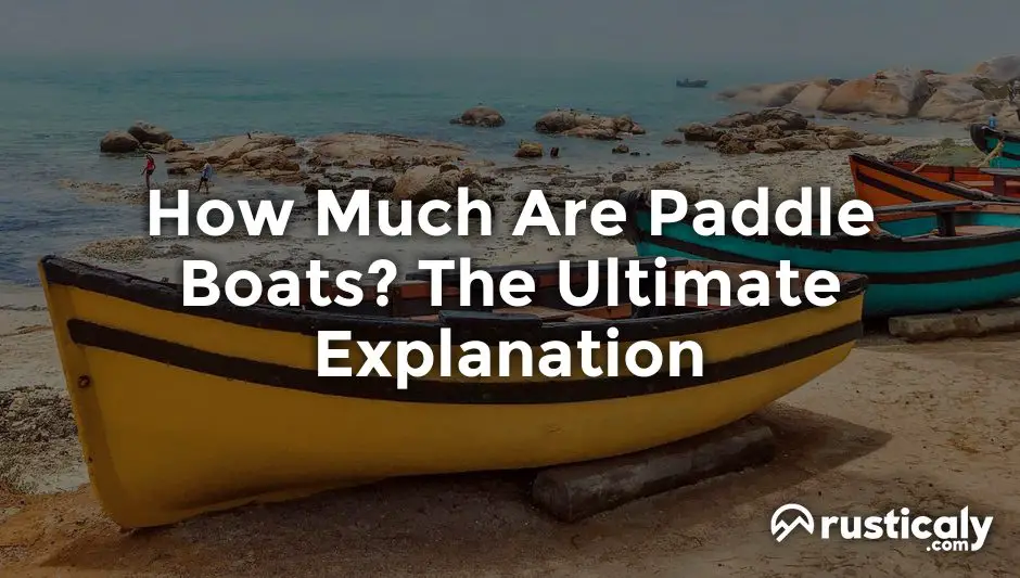 how much are paddle boats