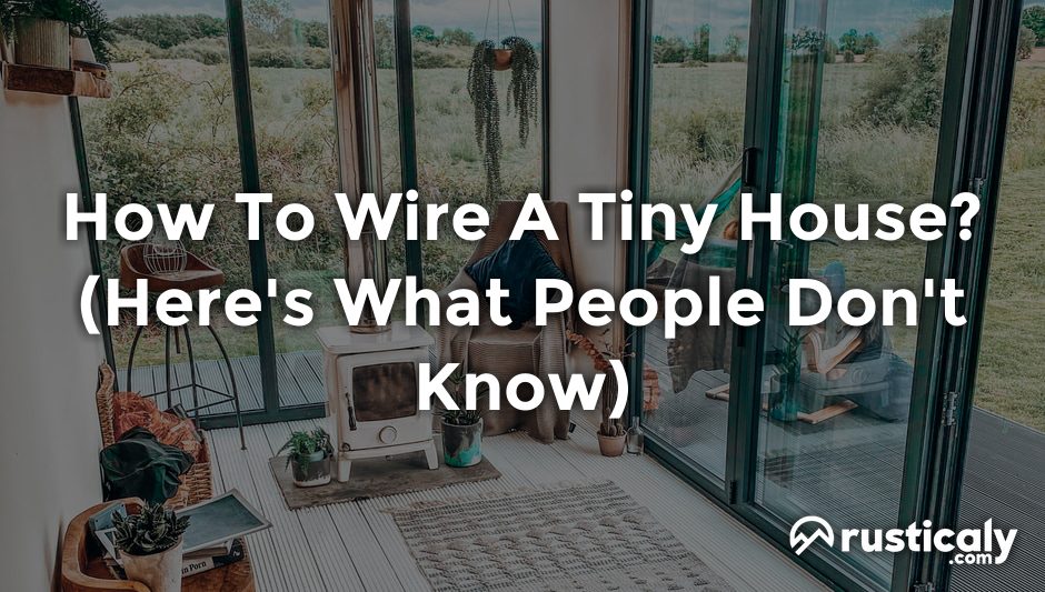 how to wire a tiny house