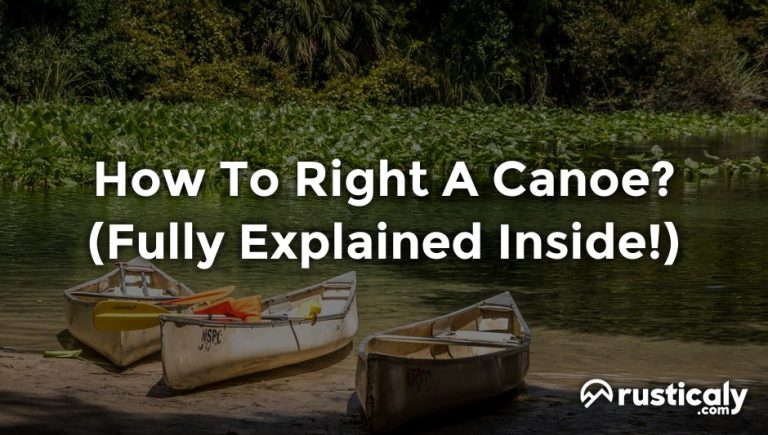 how to right a canoe