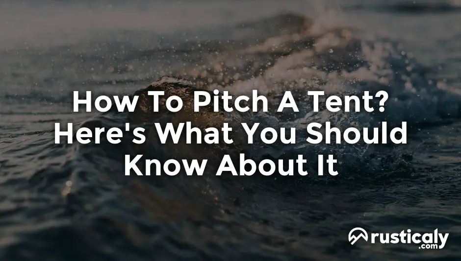 how to pitch a tent