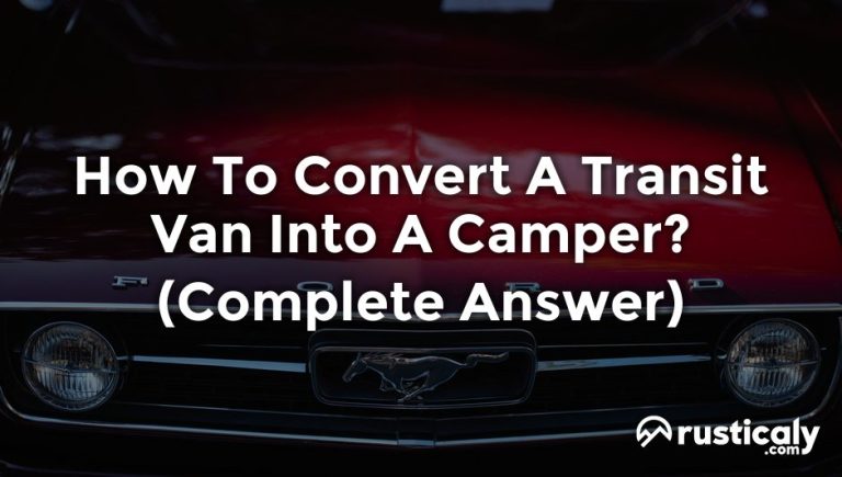 how to convert a transit van into a camper