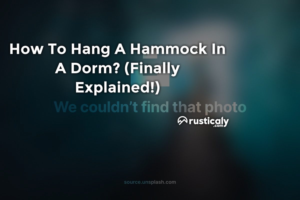 how to hang a hammock in a dorm