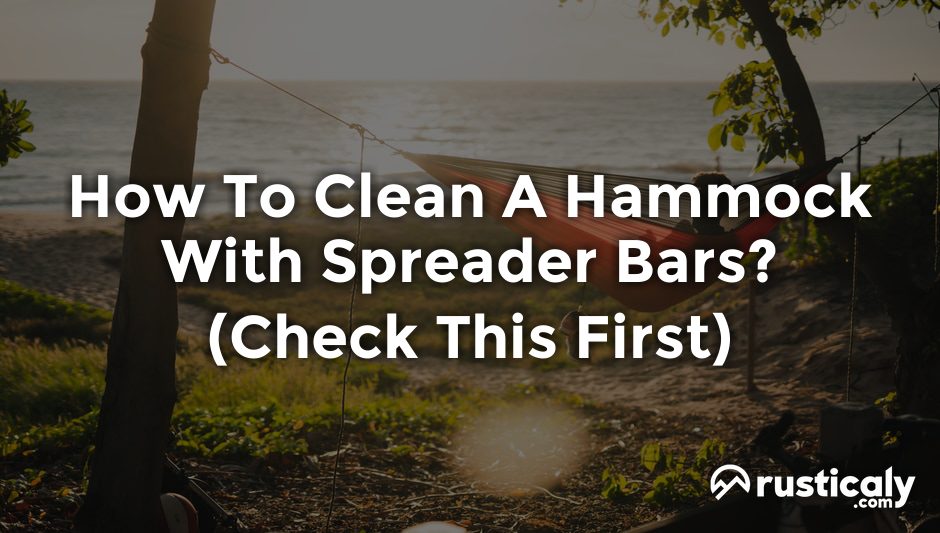 how to clean a hammock with spreader bars
