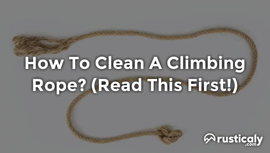 how to clean a climbing rope