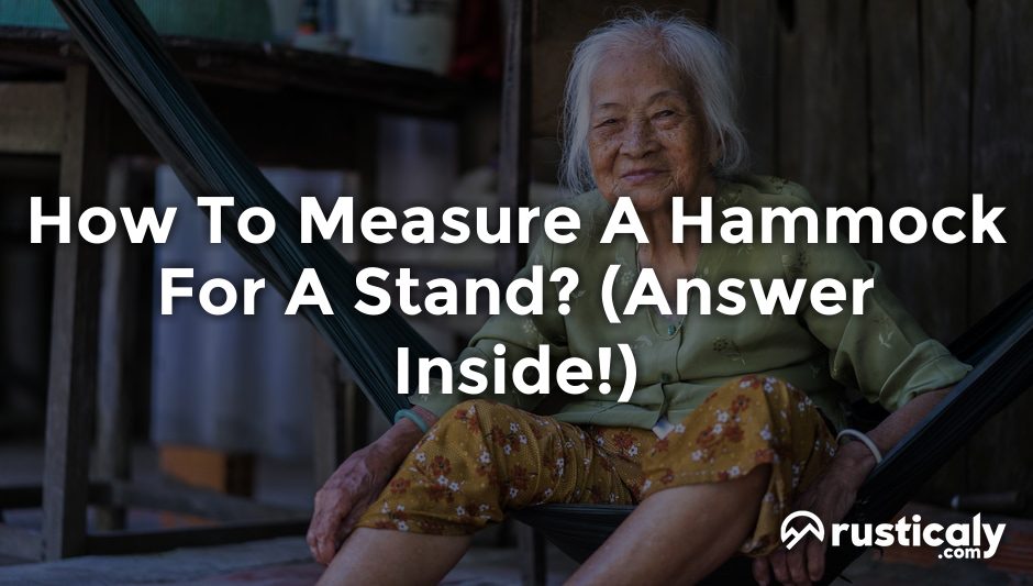 how to measure a hammock for a stand