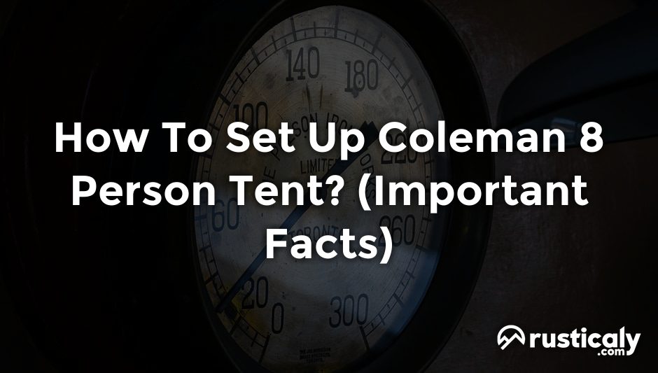 how to set up coleman 8 person tent