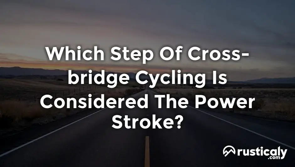 which step of cross-bridge cycling is considered the power stroke?
